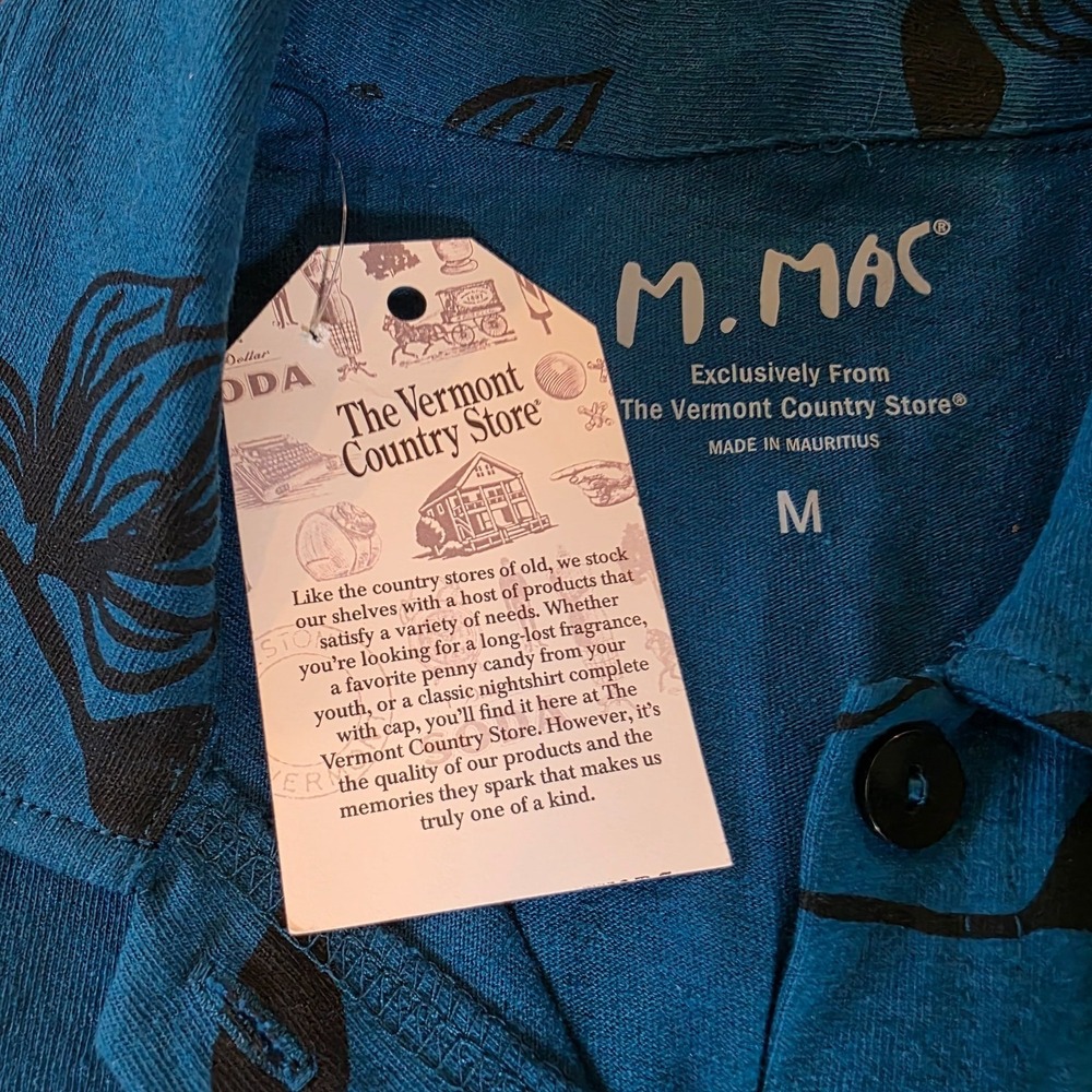 M Mac Vermont Country Store Women's Jacket Top Size M Blue/Black NWT Pockets - Picture 5 of 10